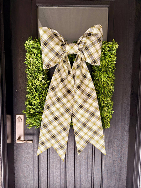 The Olivewood Tartan Bow