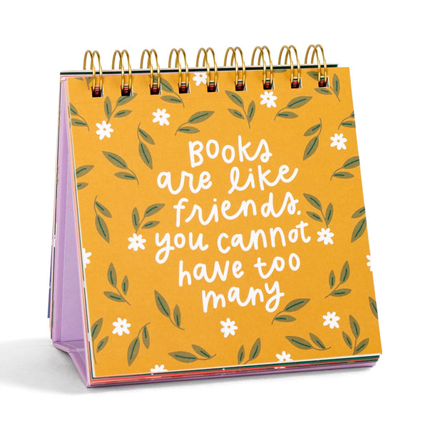 52 Weeks Of Book Lover Quotes - Desk Flip Calendar