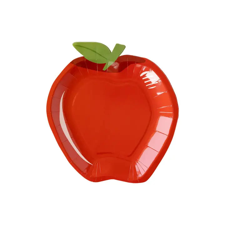 Apple-Shaped Paper Plates