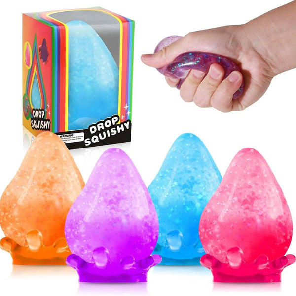 Cube Teardrop Blue Squishy