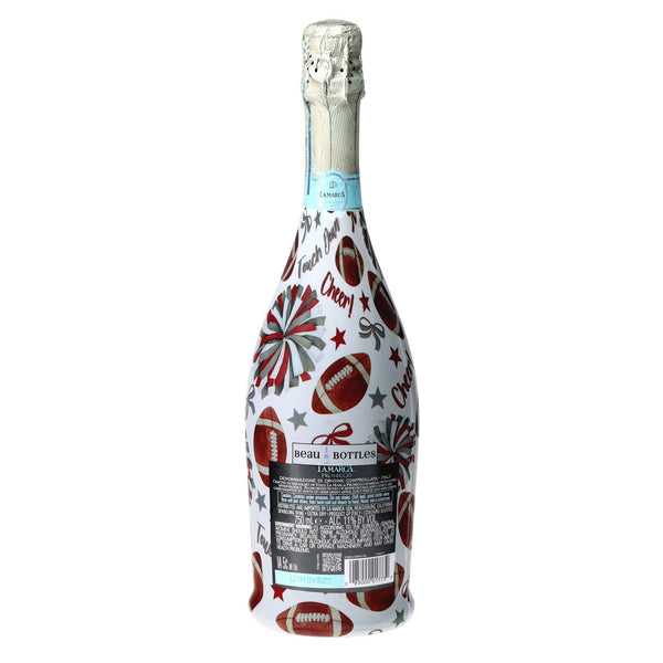 Crimson & Grey Game Day Prosecco Bottle Wrap