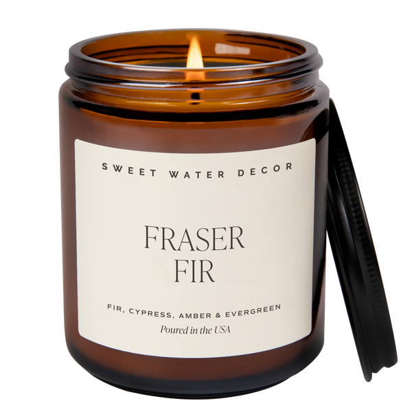 Fraser Fir 9 oz Soy Candle - Christmas Decor & Gifts
