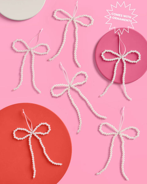 Pearl Bow Ornament