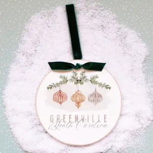 Birmingham Wooden Holiday Ornament