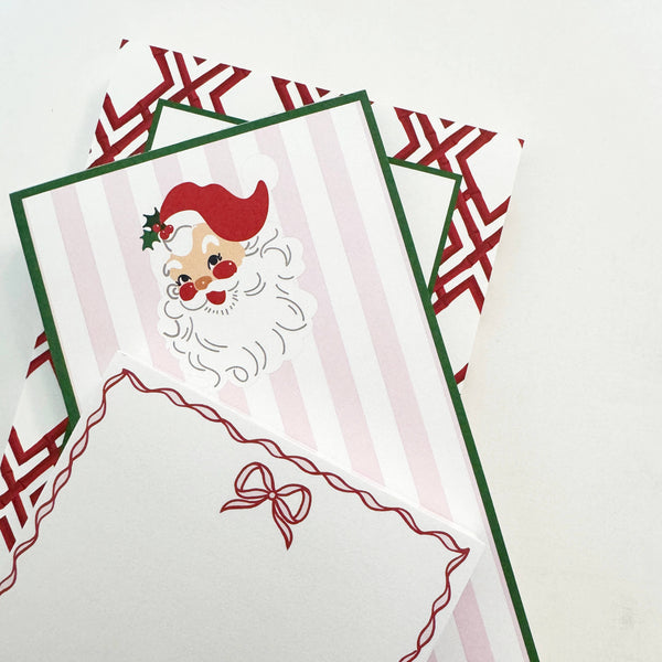 Pink Bow Scallop Notepad