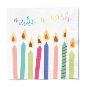 Lunch Napkin Birthday Candles