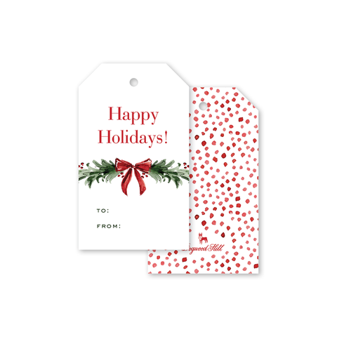 Christmas Spirits Garland Gift Tags: Gift Tag Packs - 8 tags per pack