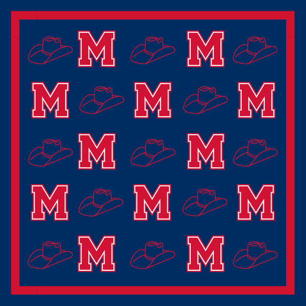 Ole Miss Bandana Gameday Scarf Leopard