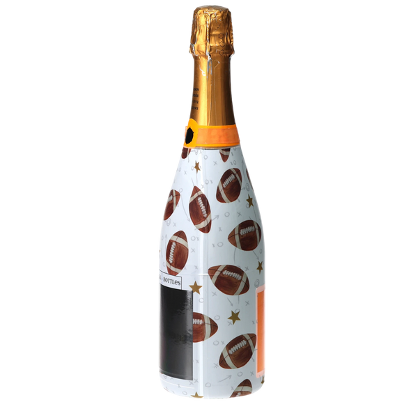 Footballs Champagne Bottle Wrap