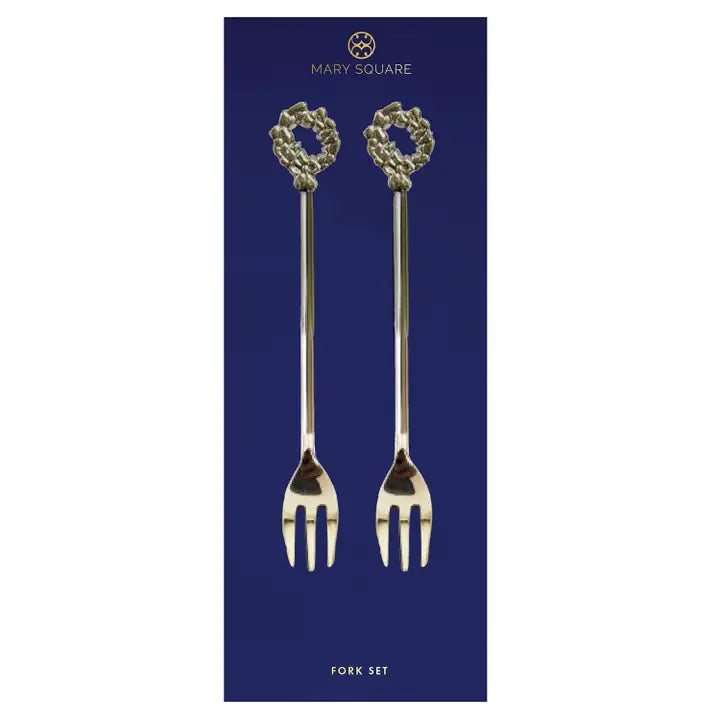 Wreath Appetizer Fork Set