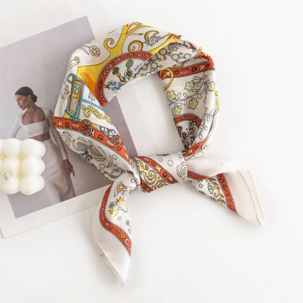 Southern Silk Scarf –  Rodeo Red