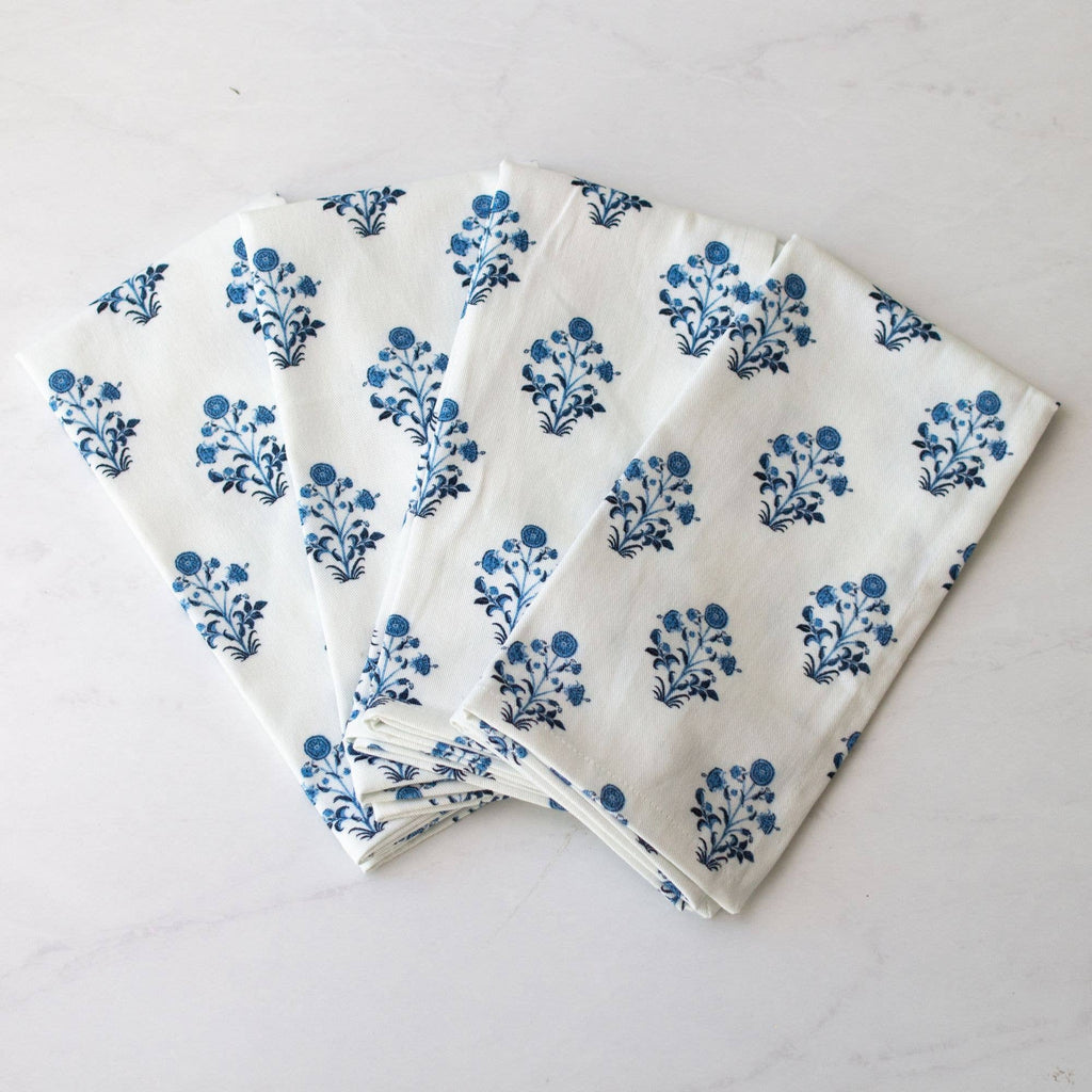Tajik Home LLC Isabella Block Print Napkins - Thumbnail 4