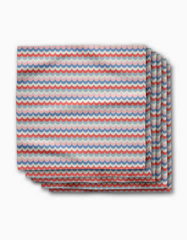 Scallop Stripes Dinner Napkin Set