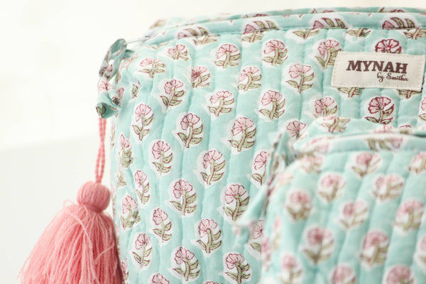 Mint cloud  travel/make up/organizer/wet bag-LARGE only 