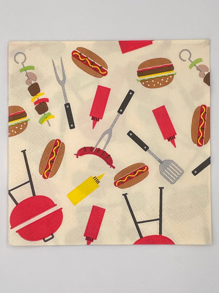 Cocktail Napkins | Grillin and Chillin - Foil - 20ct