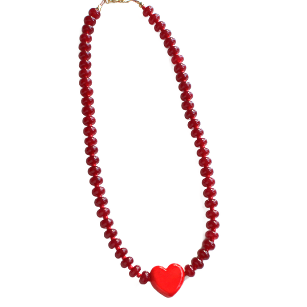 Remi Beaded Candy Necklace - Game day Jewelry: Blue