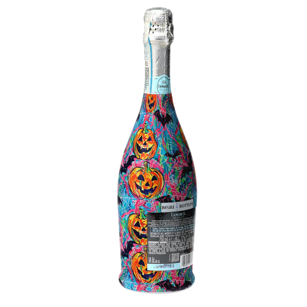 Preppy Halloween Bats Prosecco Bottle Wrap