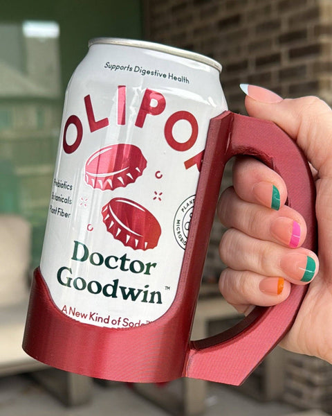 Sipzey Standard Soda Can Handle: Icing Pink