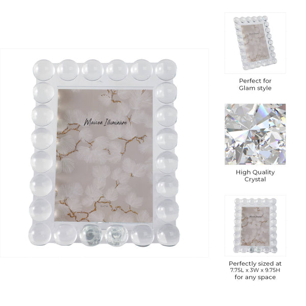 Crystal Bubble Spherical Border Photo Frame - Clear, 5x7 in.