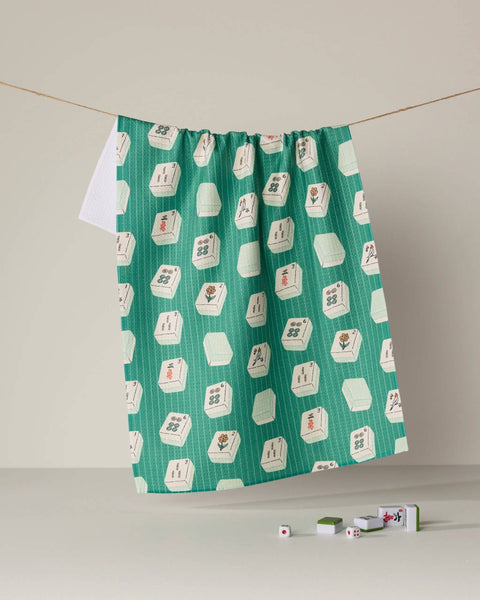 Tile Flow Tea Towel - Mahjong