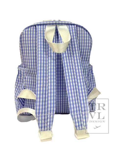 TRVL Mini Backer - Gingham Sky