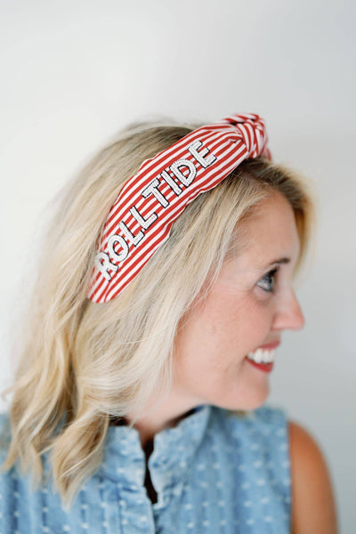 University of Alabama Striped Headband