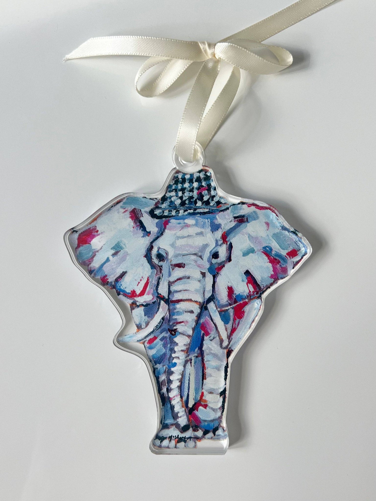 Alabama Elephant Acrylic Ornament