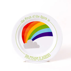 Fruit of the Spirit Melamine Plate-Faithfulness