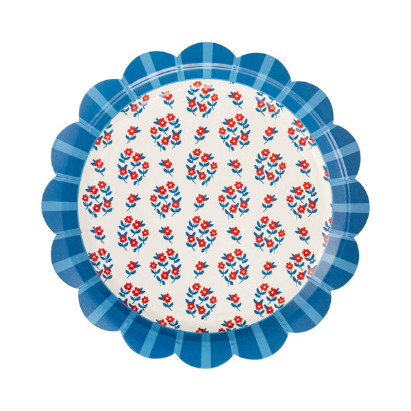 Floral Paper Plate Set - 9"