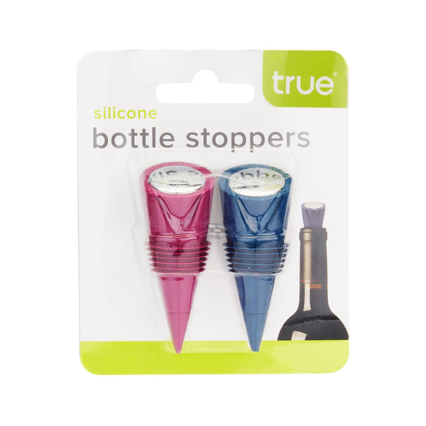 Cone Silicone Bottle Stoppers - Set of 2