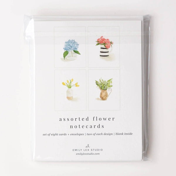 Flower assorted notecard set