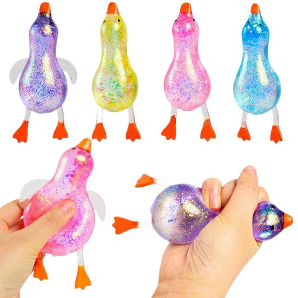 Cartoon Sequin Duck Squishy