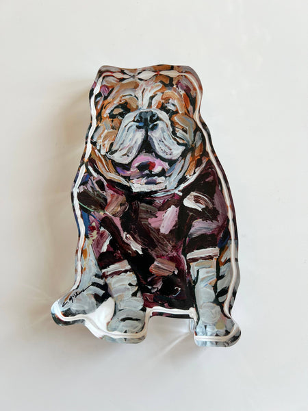 "Bulldogs Maroon" acrylic : Large
