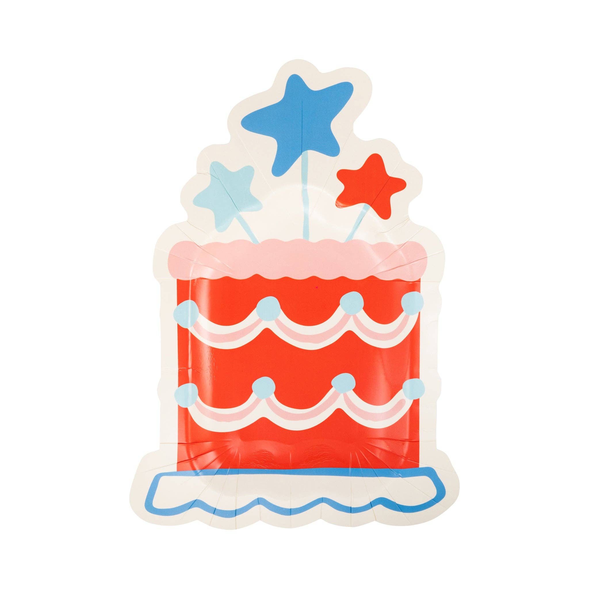 Summer Cake Shaped 11" Paper Plate