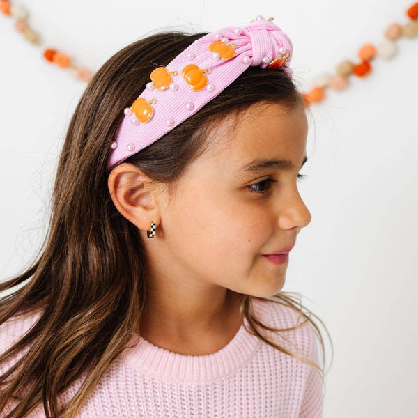 Coquette Pumpkin Gemstone Headband - Hair Accessories - Kids