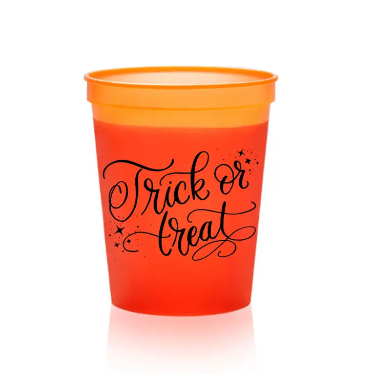 Trick or Treat Halloween Color Changing Party Cups