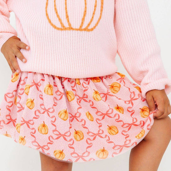 Pumpkin Trellis Tutu - Kids Clothing - Kids Fall Tutu: 0-12M