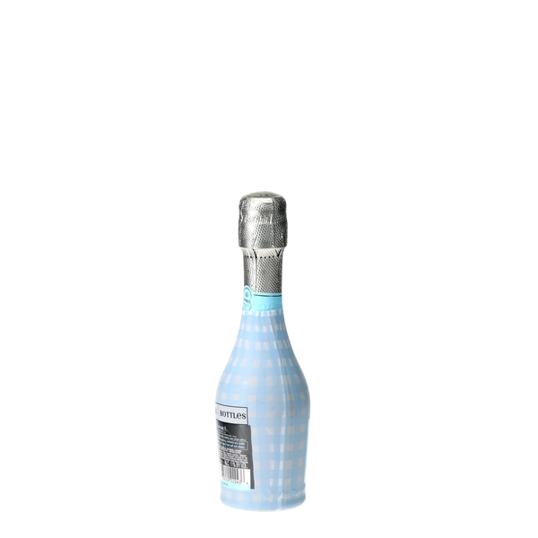 Beau Bottles Powder Blue Picnic Gingham - MINI Prosecco Collection - Set of 6 (Wraps Only)