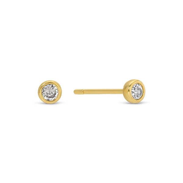 Cross Velvet Stud Gift Set: Silver