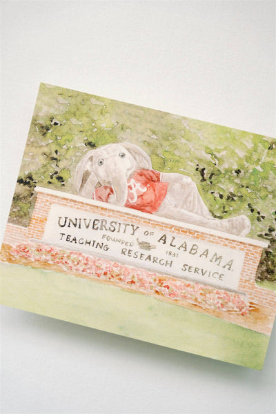 Alabama Big Al Sign Print: 5x7