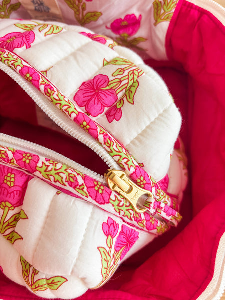 Magnolia Luxe | Quilted Cosmetic Bags-set of 3 