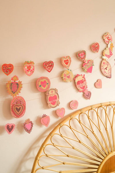 Saint Valentine Sewn Garland