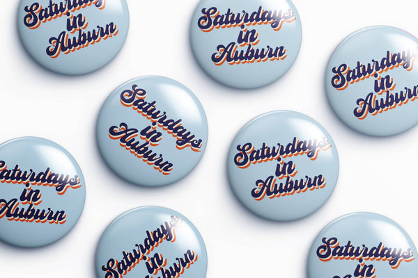 Auburn Saturdays in Auburn Button