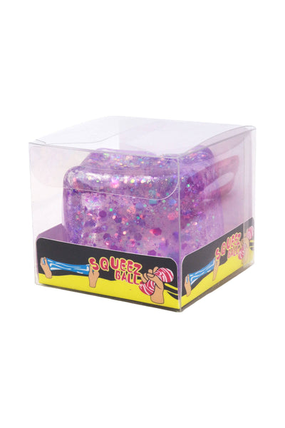 Shimmery Glitter Cube Putty Filled Squishy