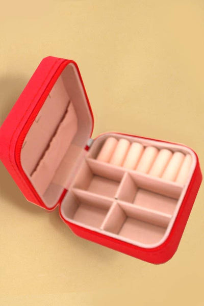 JEWELRY ORGANIZER TRAVEL BOX CASE - Off White
