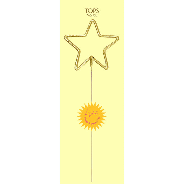Grande 12" Gold Number Sparkler Wand Card - Singles: Number 4