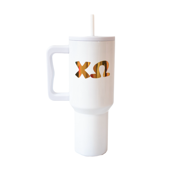 40oz 24 Karat Sorority Tumbler: DELTA ZETA