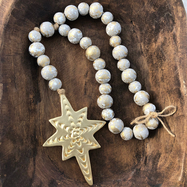 Blessing Beads With Star Of Bethlehem: Grey