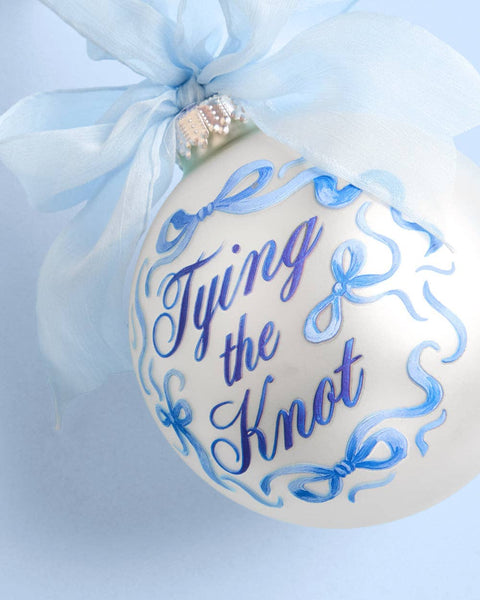 Tying the Knot Ornament - Engagement Christmas Gift