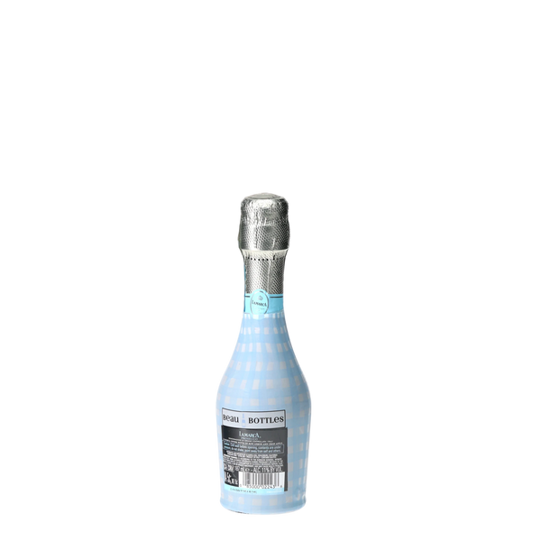 Beau Bottles Powder Blue Picnic Gingham - MINI Prosecco Collection - Set of 6 (Wraps Only)